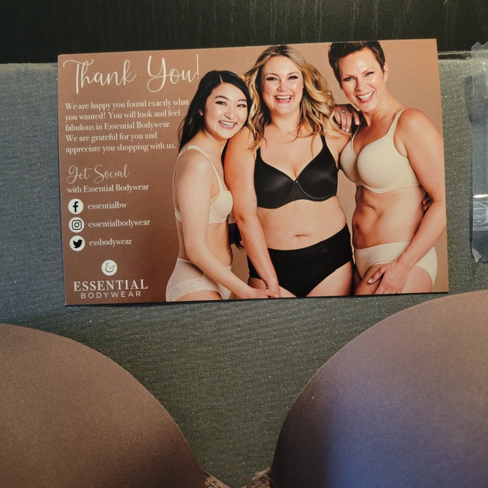 Lace-Trim Push-Up Bra in Mauve Taupe - Picture 5 of 8